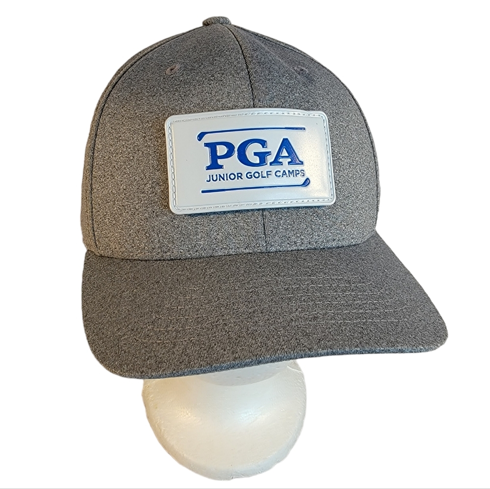 Puma PGA Junior Golf Camps Adjustable Snapback Gray Removable Patch Hat